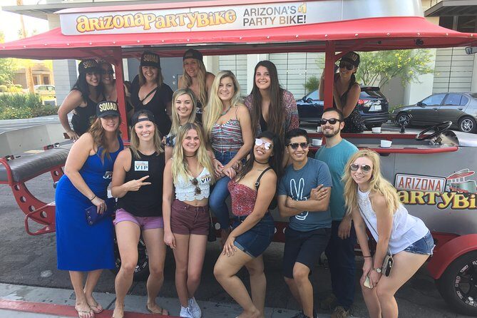 Pedal Bar Crawl Tour of Downtown Phoenix - Phoenix after dark, on a real party bike