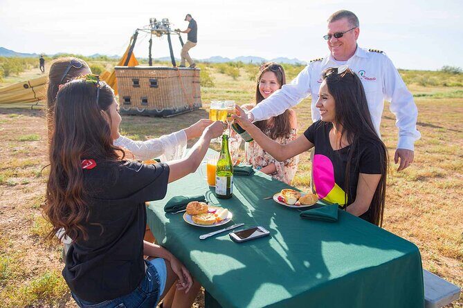 Phoenix Afternoon Hot Air Balloon Ride with Bubbly + Charcuterie - Comfort tips that make a difference in the basket