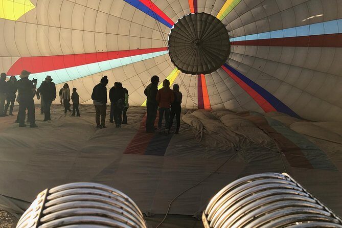 Phoenix area Hot Air Balloon Ride on the Largest Balloon in USA - Inside the wicker basket: comfort, standing, and photo chances