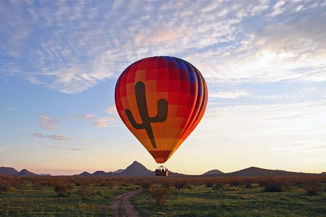 Phoenix Morning Hot Air Balloon Ride with Bubbly + Breakfast - Phoenix sunrise ballooning over the Sonoran Desert, with bubbly breakfast