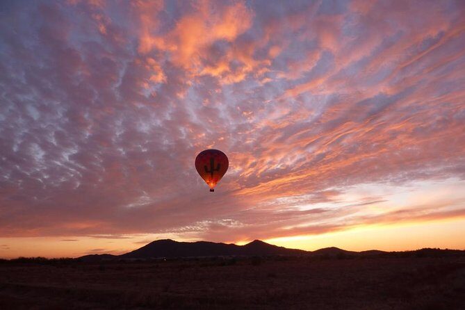 Phoenix Morning Hot Air Balloon Ride with Bubbly + Breakfast - The landing site ceremony: champagne toast plus desert breakfast