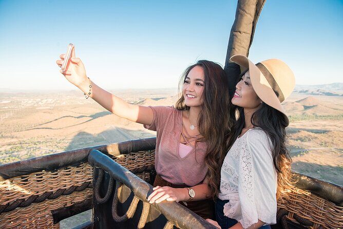Phoenix Morning Hot Air Balloon Ride with Bubbly + Breakfast - What you’ll see from above: saguaros, Camelback, and Downtown Phoenix