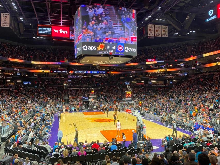 Phoenix: Phoenix Suns Basketball Game Ticket - Inside the arena: the Suns crowd effect