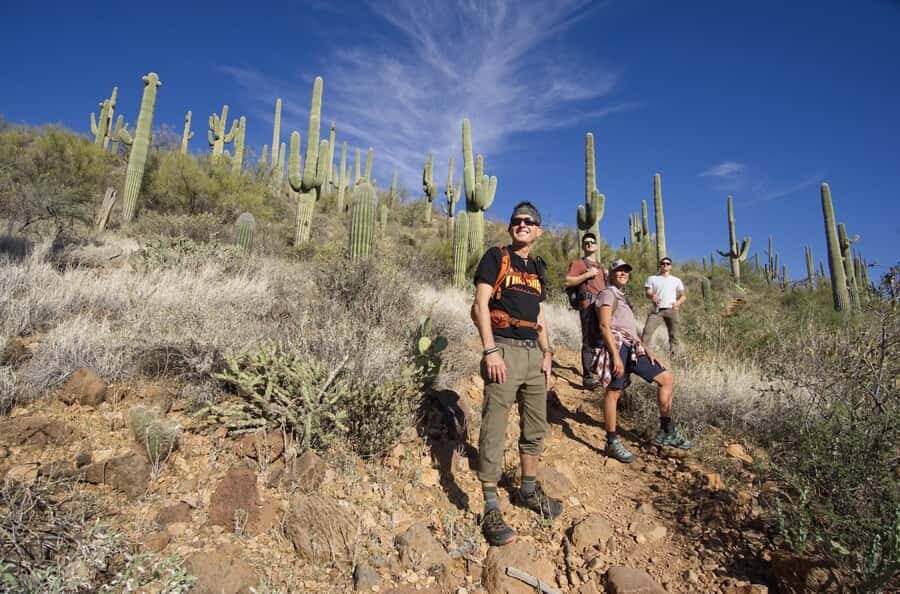 Scottsdale: Desert Classic Guided Hike | Amazing Scenery! - Meet your guide at the McDowell trailhead (and what Jay and Jennifer do right)
