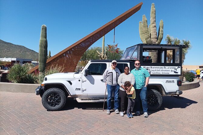 Sonoran Desert To MountainTop Jeep Tour minutes from Scottsdale - Carefree Sundial Start: a quick town moment before the Jeep