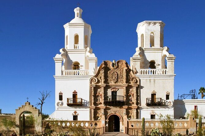 Southern Arizona Full-Day Historical Tour from Phoenix - Private Tour - Mission San Xavier del Bac: ornate architecture and the Wa:k connection
