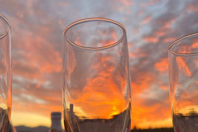 Sunrise Sonoran Desert Hot Air Balloon Ride from Phoenix - The sunrise photo moment: Camelback Mountain from above